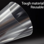7.5 Mil Blank Mylar Stencil Sheet (10Pcs),12 x 24 Inch Clear Plastic Sheets, Acetate Sheets for Crafts, PET Plastic Sheets for Cutting Machine, PET Stencil Material