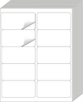 2" x 4" Address Labels Sticker Paper for Laser/Ink Jet Printer mailing Labels 8.5"×11" White