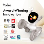Robot Pet Dog ChatGPT-4o Smart AI-Powered Companion Voice & Gesture Control, Real-Time Interaction Robotics Toys for Kids, Home Monitoring - Includes Charging Dock