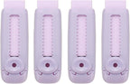 PATIKIL 4 Pack Erasers, Sliding Retractable Eraser Push Pull Cute Pencil Erasers Soft Large Easy to Clean with Plastic Sleeve for Sketching Drawing Artists Teacher Pencils, Purple