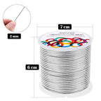 Anezus 12 Gauge Aluminum Wire 100 Feet - 2mm Metal Armature Bendable Sculpting Wire for Crafts, Wreath Making, Jewelry Making, Beading, Floral (Silver)