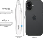 AFMAT EE03 Electric Eraser for Artists, 140 Eraser Refills, Rechargeable Electric Erasers for Drawing, Artist Erasers for Drafting, Painting, Sketching, Architectural Plans, Detailer Tool-White