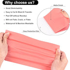 VINYL FROG Heat Transfer Vinyl Roll HTV Vinyl - 12" x12ft Coral Iron on Vinyl for T-Shirts, Heat Press Vinyl for DIY Craft Designs (Coral)