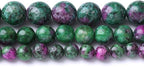 45PCS 8MM Natural Epidote Zoisite Stone Beads Round Loose Stone Beads for Jewelry Making DIY Energy Stone Healing Power Bracelet 15"