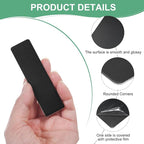 20-Pack Anodized Aluminium Laser Engraved Mount Metal Plate 3x1x0.03 Inch Engraver Blank Anodized Aluminum Sheets for DIY Laser Printing/Home/Office[Black]