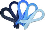 CrafTreat Blue Quilling Paper Strips for Craft Work - 500 Quilling Strips 5mm 30 CM Length - Paper Quilling for Decorating Cards, Gift Bags, Picture Frames and Scrapbooking