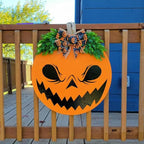 Halloween Stencils for Painting 12inch Large Reusable Halloween Stencil for Door Hanger Round Skeleton Ghost Boo Templates for Wood Walls Windows Door Mat Fabric