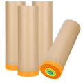 Pre-Taped Masking Paper for Painting, 20 Inch x 50 Feet Tape and Drape Painters Paper, Automotive Painters Paper, for Auto Body Masking, Wall Covering and Paint Masking (4Rolls)