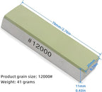 Small Travel-Portable Diamond Resin Sharpening Stone - 12000 Grit Whetstone Knife Sharpener