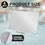 4 Pcs 16 x 12 Inch Mild Steel Sheet Cold Rolled 16 Gauge Metal Plate Weldable Metal Sheets for Professional Industrial DIY Use, Clean Surface Easy to Weld