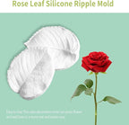 KALAIEN Leaf Petal Veiner Gum Paste Mold Sugar Craft Tools Rose Flower Leaf Vein Double Veiners Mold