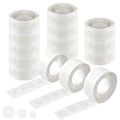 UPINS Glue Points Dots, 1500Pcs Balloon Glue Adhesive Dots, Double Sided Removable, 6mm, 10mm, 15mm