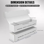 Trading Card Storage Box, 6-Pack 1100 Count White Corrugated Cardboard Bulk Sports Storage Box for TCG/Magic/Mtg Basketball Cards, Collectible Trading Cards