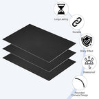 PATIKIL 8x12 Inch Anodized Aluminum Sheet Metal, 3Pcs Laser Plates Engraving Blanks 0.5MM Thin Rectangle for Crafting DIY House Laser Engraving, Black