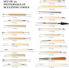 Clay Tools 46PCS Pottery Tools Clay Sculpting Tools Polymer Clay Tools Kit Ceramic Tools for DIY Handcraft Modeling Clay Carving Tools Set