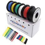 Fermerry 14 AWG Stranded Wire Spool 5ft Each 6 Colors Flexible 14 Gauge Silicone Hook up Wire Kit Electrical Tinned Copper Wire