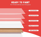 Simetufy 38 Pack Canvas Boards for Painting 11 x 14 inch, Blank Canvas Panels- Gesso Primed Acid-Free 100% Cotton for Acrylics Oil Watercolor Tempera Paints