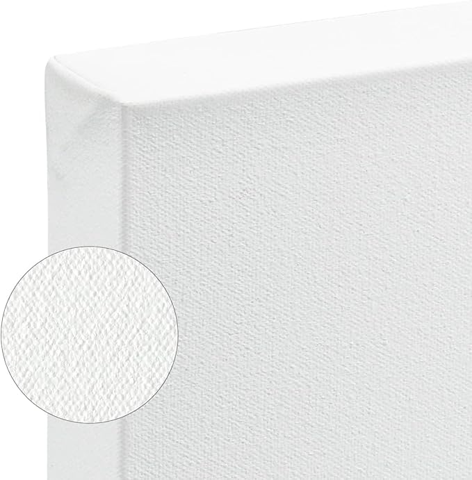 SoHo Urban Artist, 36x48 Heavyweight Stretched Cotton Canvas for Painting - 1.5" Deep- 3 Pack, Triple Primed, 100% Cotton Canvas, Archival, Universal Primed for Oil, Acrylic, Alkyd, Mixed Media