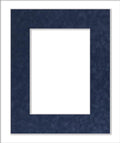 8x10 Mat Bevel Cut for 5x8 Photos - Acid Free Navy Suede Precut Matboard With Backing Board and Crystal Clear, Self Seal Photo Mat Bag - For Pictures, Photos, Framing - 4-ply Thickness