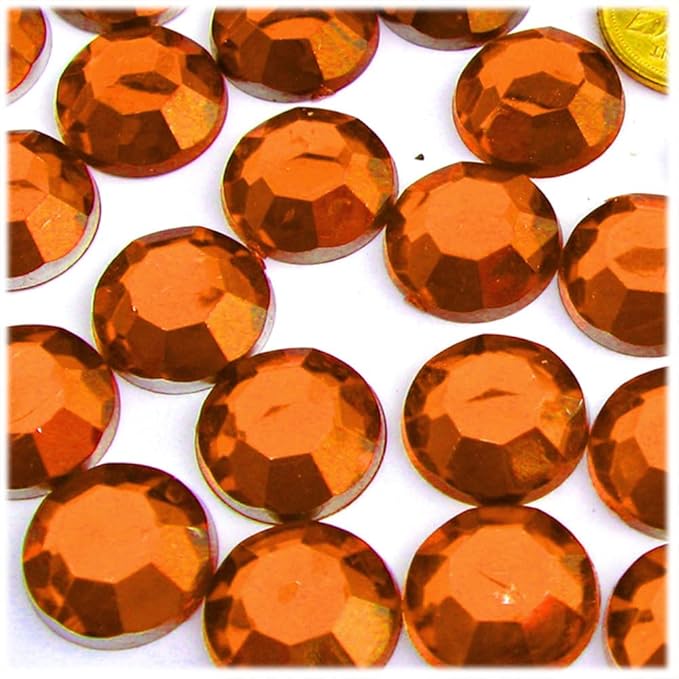 The Crafts Outlet 72pc Rhinestones Round 20mm - Flatback Devil Red Wine
