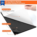 MAGZO 6Pcs Adhesive Foam Padding 1/4 in Thick X 4 in X 4 in,Closed Cell Foam Sheets Neoprene Rubber Self Stick Pads Anti Vibration Pads,Black (4in x 4in x 1/4in, 6Pcs)