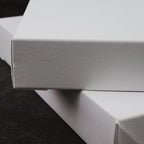 PHOENIX 12x12 Inch 2 Pack Museum Canvas - 2 3/8 Inch Thick Porfile Deep Stretched Canvas for Painting 100% Cotton 11 Oz. Gesso Primed White Blank Professional Canvas Oil & Acrylic Paints