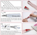 5pcs Bias Tape Makers Set Fabric Tape Maker Tool Set DIY Sewing Quilting Bias Binding Maker 6MM/9MM/12MM/18MM/25MM