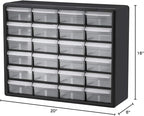 Akro-Mils 24 Drawer Hardware, Craft and Office Supply Storage Cabinet Bundle (2-pack)
