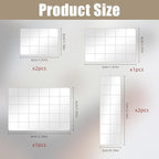 6PCS Acrylic Stamping Block, Clear Acrylic Block for Stamping, Stamp Block Decorative Stamp Block for DIY Craft, Stamping Block Scrapbooking Craft Making, Clear Stamping Blocks Tool