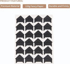 GOONAVI 15 Sheets 360 Pcs Black Acid-Free Photo Corners Mounting Self Adhesive for DIY Photo Album Journal