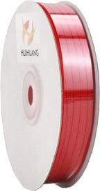 HUIHUANG Solid Color Satin Ribbon 1/8 inch x 100 Yards Roll Ribbon Thin Red Satin Double Face Crafts Ribbon for Crafts Sewing Christmas Gift Wrapping DIY Bows (Red)