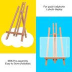 MEEDEN Table Easel Stand for Display: 3 Pack 20 Inch Art Beech Wooden Tabletop Easel for Sign Painting - Small Canvas Stand for Adults