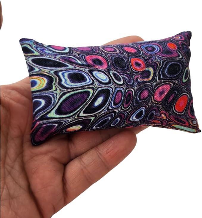 Emery Pincushion for Sewing - Filled with Abrasive Emery Sand - Handmade in USA (2"x3", Reflection)