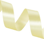 1 Inch Baby Maize Solid Satin Ribbon, 50 Yards Craft Fabric Ribbon for Gift Wrapping Floral Bouquets Wedding Party Decoration