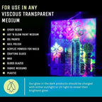 Glow in The Dark Pigment Powder - Neutral and Fluorescent Color for Art Painting, Fine Art, Nail Art Paint, and DIY Crafts - Long Lasting, 10+ Color Options - Neutral Sky Blue - (120 Grams/4 Ounces)
