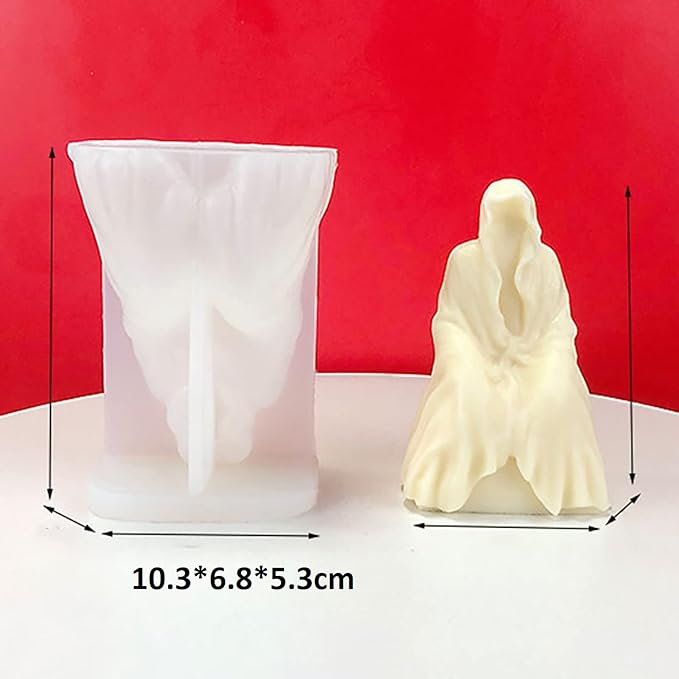 Skull Candle Molds - Shadow Man, Reaper, Ghost & More - 3D Silicone Molds for Resin Casting