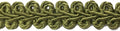BEL AVENIR Braid Trim 1/2 inch 13.6 Yards French Gimp Basic Sewing Polyester DIY Crafts Costume Home Decorative (Green)