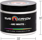 Eye Candy Pigments Premium White Mica Powder - AKI White (50gr) - for Epoxy, Resin, Soap, Paint, Woodworking, Acrylic Pouring, Bath Bombs, Fishing Lures - DIY Arts and Crafts Additive