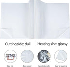 guangyintong Glitter White Heat Transfer Vinyl HTV Rolls, 12" x 8ft Iron on Vinyl for T Shirts Glitter White HTV Vinyl for All Cutter Machines Easy to Cut & Weed for Heat Vinyl Design