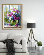 Moohue 14 ct Counted Cross Stitch Kits for Adults Flowers Cross Stitch Patterns Stamped Printed Cross Stitch Kits (Flowers 3)