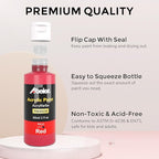 ABEIER Acrylic Paint Set, 56 Colors (2oz/60ml), Matte Finish, Waterproof, Rich Pigments, Non-Toxic Paints for Painting on Canvas Crafts Wood Ceramic, Fabric Ideal for Beginners and Students