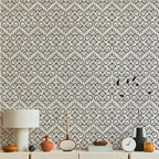 Damask Stencils for Crafts Reusable Texture Stencils Mixed Media Stencil Background Drawing Templates for Painting on Wood Wall Fabrics Crafts Furniture