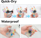 TRANSON 2 Black and 2 White Permanent Paint Markers for Fabric Rock Craft Diy Painting Medium Tip Oil Based Waterproof
