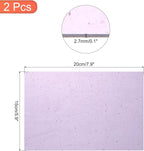MECCANIXITY 2 Pcs Stained Glass Sheet Mosaic Tile 7.9 Inch x 5.9 Inch Purple Color Stained Glass Sheets for Crafts DIY Art Project