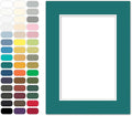 Poster Master Teal Matboard – 4-Ply Acid-Free Picture Mat Board with 45° Beveled Cut, Made in USA, Custom Cut to Any Size, 1/16" Thickness for Framing & Displays