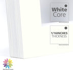 Mat Board Center, Pack of 10, 11x14 for 8x10 Ivory Turret Color Mats - Bevel Cut, Acid Free, 4-ply Thickness, White Core - for Pictures, Photos, Framing