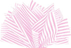 Flexicore Packaging Light Pink Pin Stripe Print Gift Wrap Tissue Paper Size: 15 Inch X 20 Inch | Count: 50 Sheets | Color: Light Pink Pin Stripe