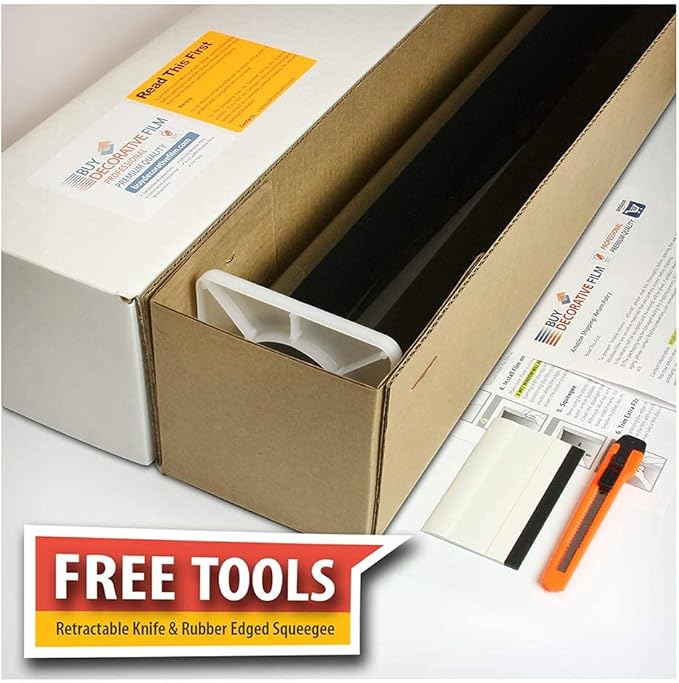 BDF EXNA20 Exterior Window Film Daytime Privacy and Heat Control Natural Black 20 (Dark) - 36in X 100ft