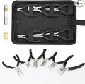 6 Pack Jewelry Pliers Set, Mini Pliers Set, Jewelry Making Include Flat, Jewelry Tools, Needle, Round, Bending Linesman, Applicable to Handicrafts, Earring Making, Repairing Electronic