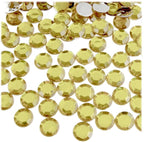 The Crafts Outlet 144pc Flatback Acrylic Rhinestones Round 10mm - Jet Black